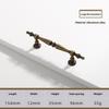 Vintage And Minimalist Antique Nickel Color Copper Brown Furniture Handles Cabinets Drawers Wardrobes Door Handles
