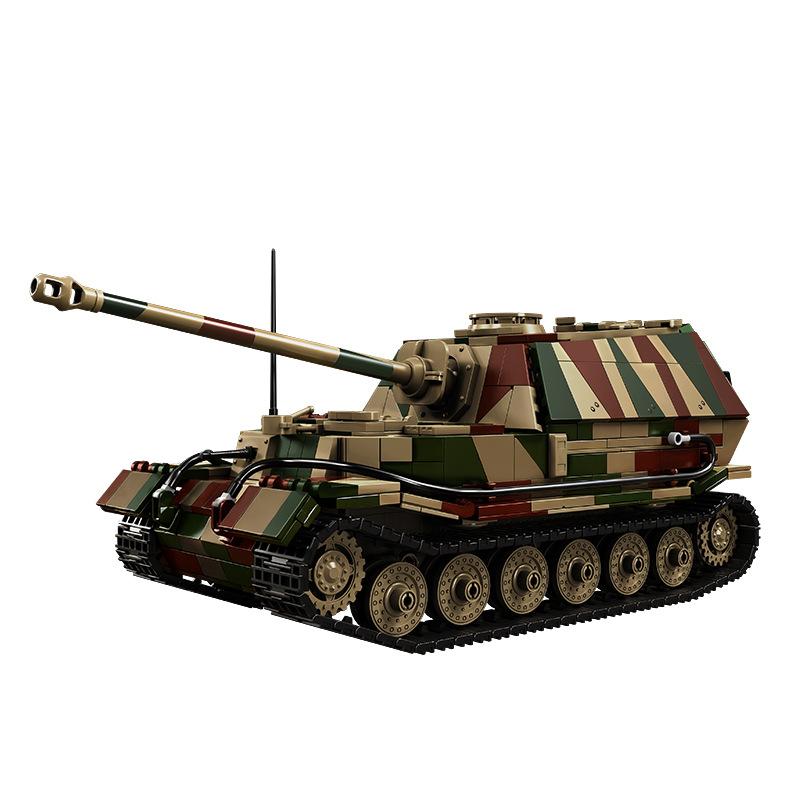 1750PCS MOC Military Affairs Tank Building Block 1:28 Heavy Tank Destroyer Tank Series Brick Children Educational Toys Gifts