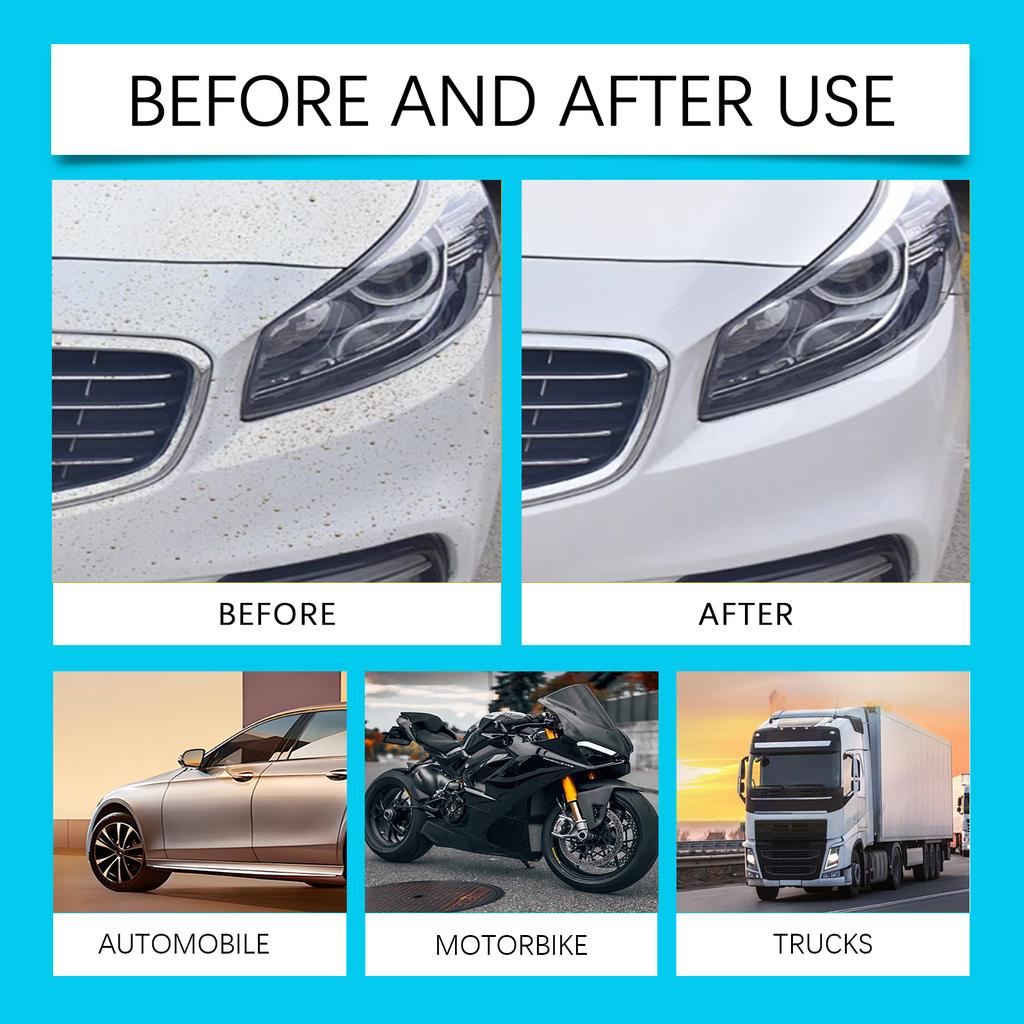 Rayhong Car Wash Cleaner, Car Cleaning and Polishing Waterproof and Stain-Resistant 2-in-1 Universal Cleaning Agent 60ml