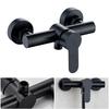 Black Stainless Steel Bathroom Shower Bathtub Faucet Wall Mounted Hot and Cold Water Mixing Valve Nozzle Bathroom Faucet