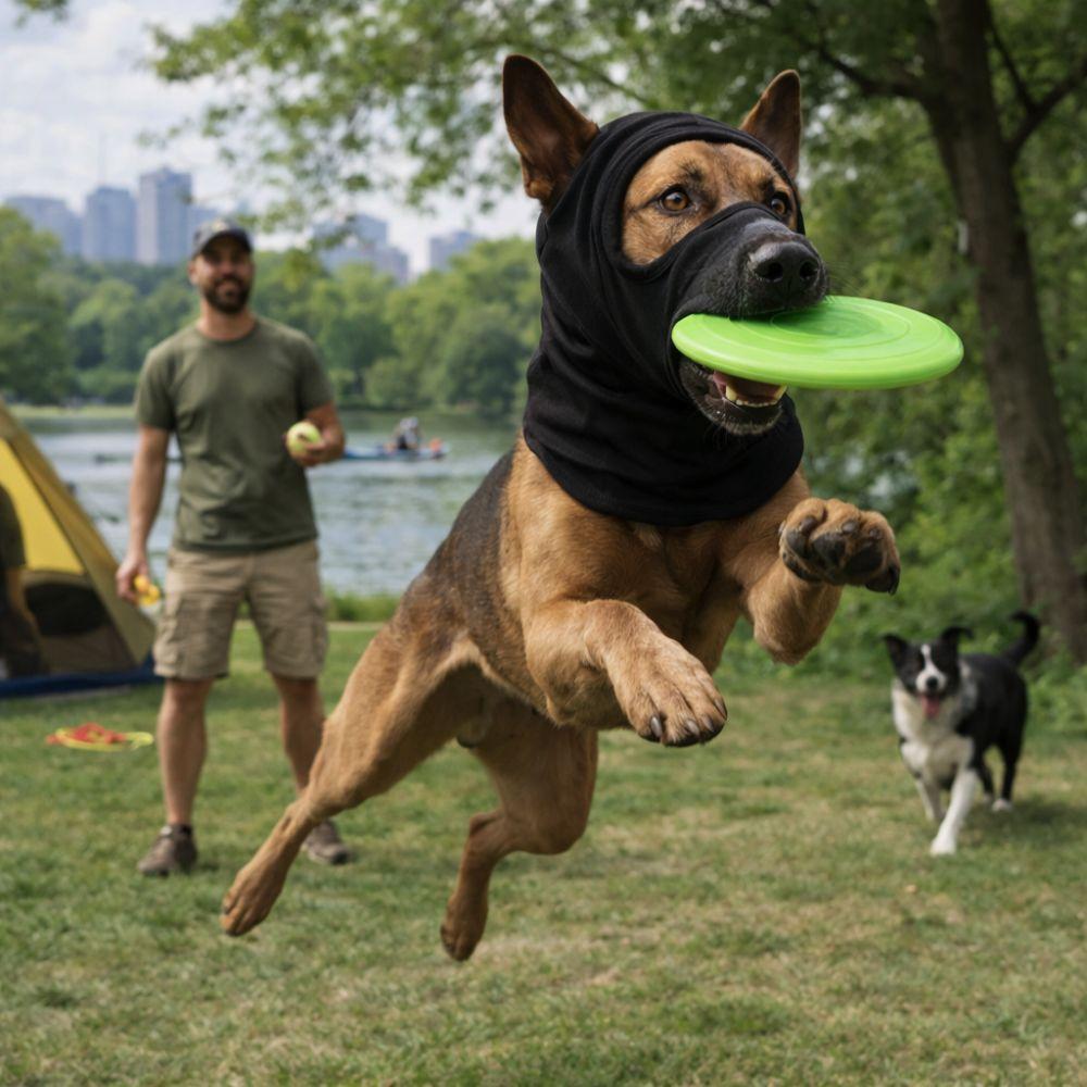 Elastic Dog Face Mask Soft Warm Breathable Dog Calming Earmuffs Anti-Freezing Comfortable Pet Head Cover Pet Supplies