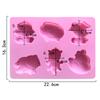 2 Pack Chinese Zodiac Silicone Soap Mold Animal Baking Mould Chocolate Kitchen Accessories Moldes De Silicona Para Jabones Pig