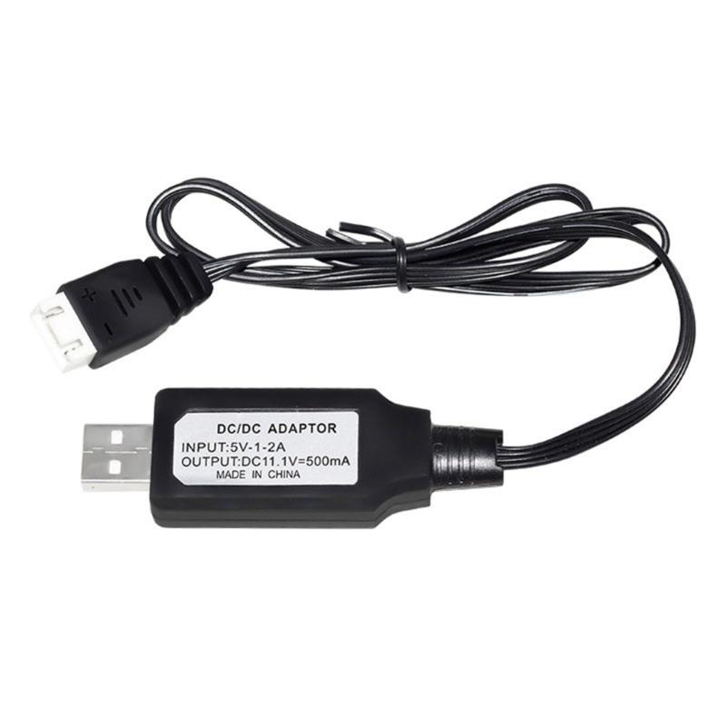 Зарядный кабель для LiPo аккумулятора 11,1 В, USB-зарядный кабель для LiPo аккумулятора с разъемом XH4P для игрушки на радиоуправлении 1