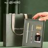 Hero Füllfederhalter Geschenkbox Set: Nantang, Iridium Goldfeder, Hochwertiges Souvenir für Lehrer & Schüler, Perfekt für Geschäftsleute oder zum Schreibenlernen.