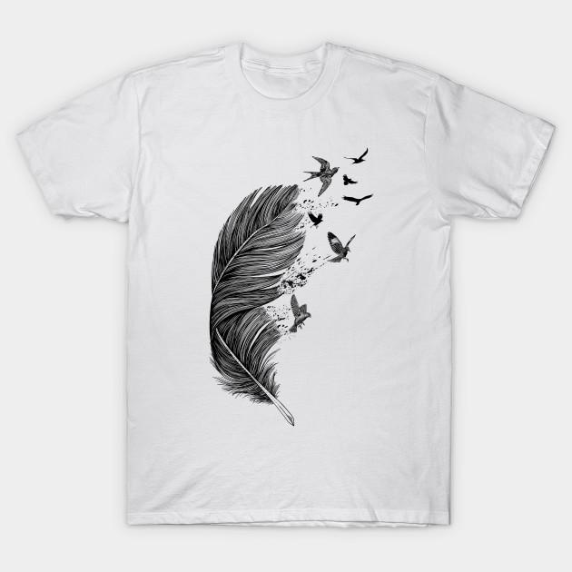 Men Black Print T-shirt Fly Away No-Cut Transfer Paper Print Cotton Tshirt XL белый