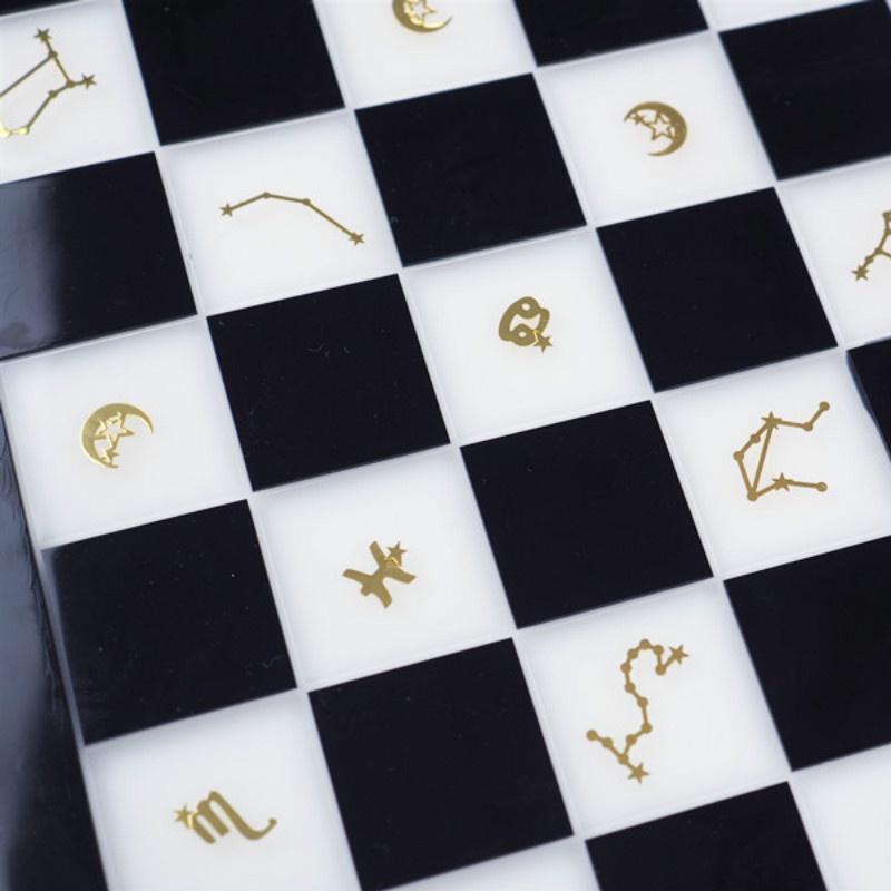 2Pcs Set Diy Epoxy Resin Mirror Silicone Mold for Chess Board Chess Pieces