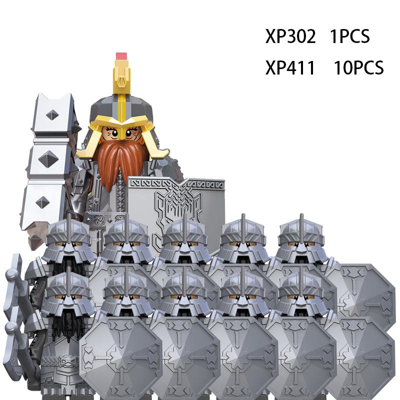 Soldados Élficos Medievais de Rohan Guarda Exército lotr Figuras de Ação Mini Blocos Boneca Montar Blocos de Construção MOC DIY Brinquedos para presentes de criança