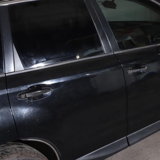 Carbon Fiber Exterior Outer Door Handle Trim Sticker For Subaru Forester 2013-18