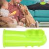10PCS Silicone Soft Pet Finger Toothbrush Green Teeth Clning Tool for Cats Dogs