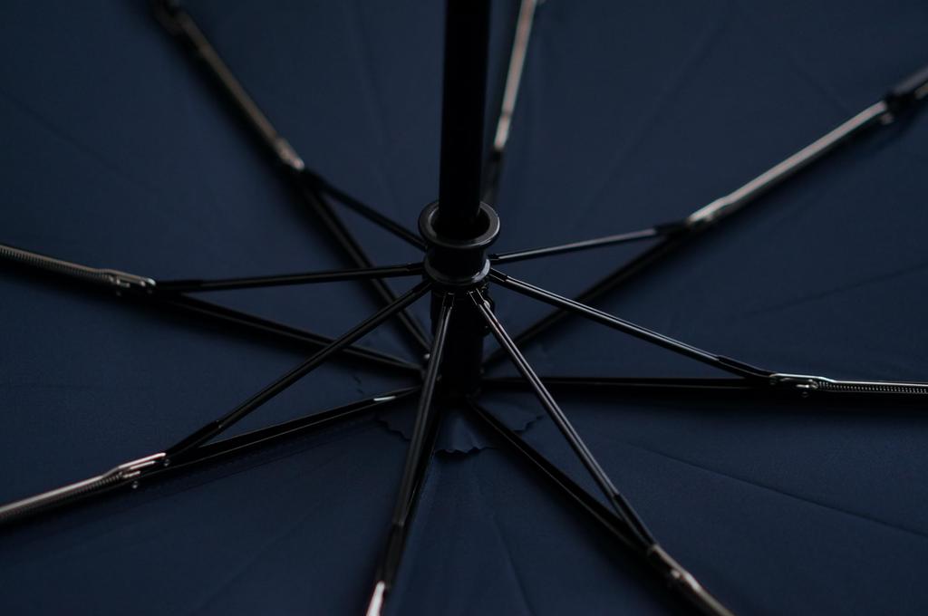 Komiya Shoten 65cm Automatic Large Folding Umbrella Durable Fiberglass Windproof High Wind Resistant Super Water Repellent Teflon Safety Plain