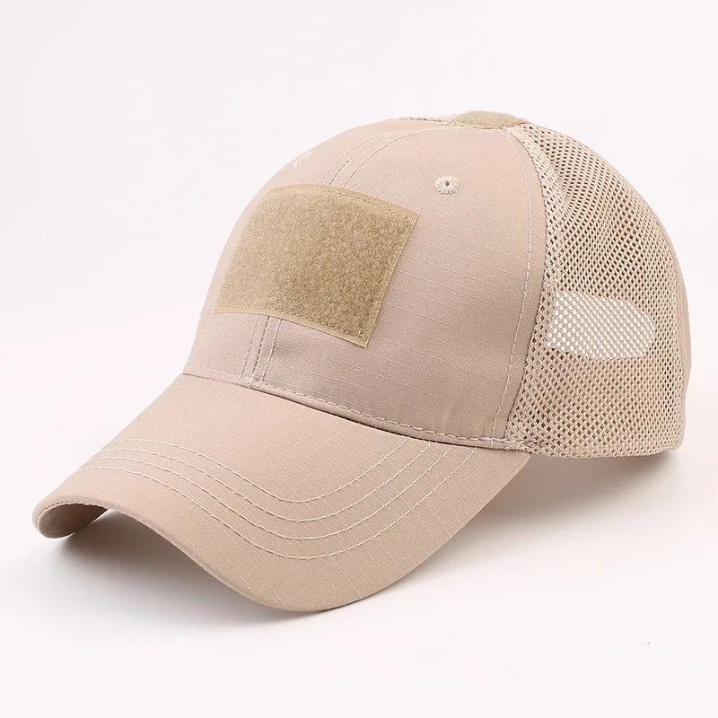 Camouflage Outdoor Baseball Caps Mesh Tactical Hiking Fishing Sport Adjustable Snapback Contractor Dad Hats Men Women