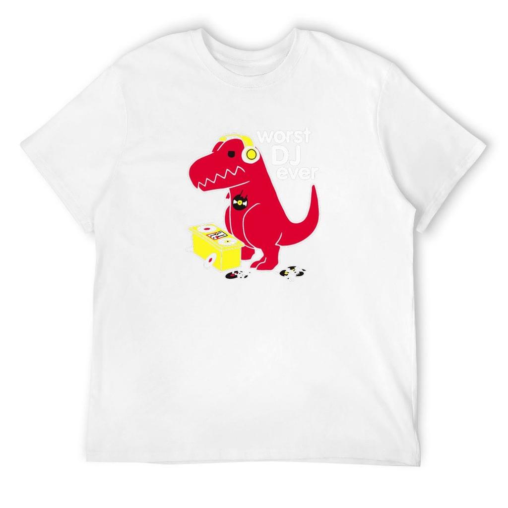 T Rex Is the WORST DJ T-Shirt sports fans plain tshirts for men