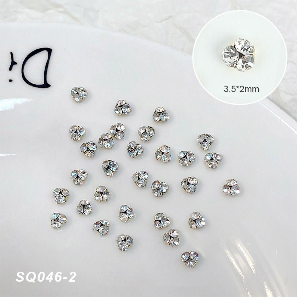 10pcs Shining 3D Nail Art Decoration Luxury Crystal Nail Art Charms  Manicure Accessory