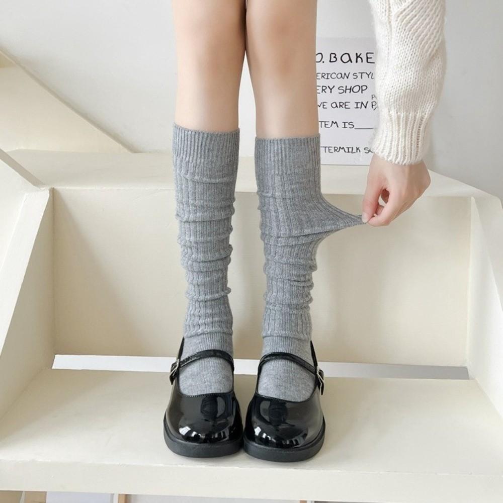 Japanese Style Women's Stockings Thicken Long Warm Socks Fashion Over The Knee Socks Winter