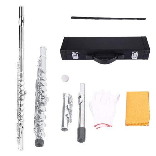 16-Hole Flute, Suitable for Home, Outdoor, and School Use, Student Flute, Beginner Flute (White)