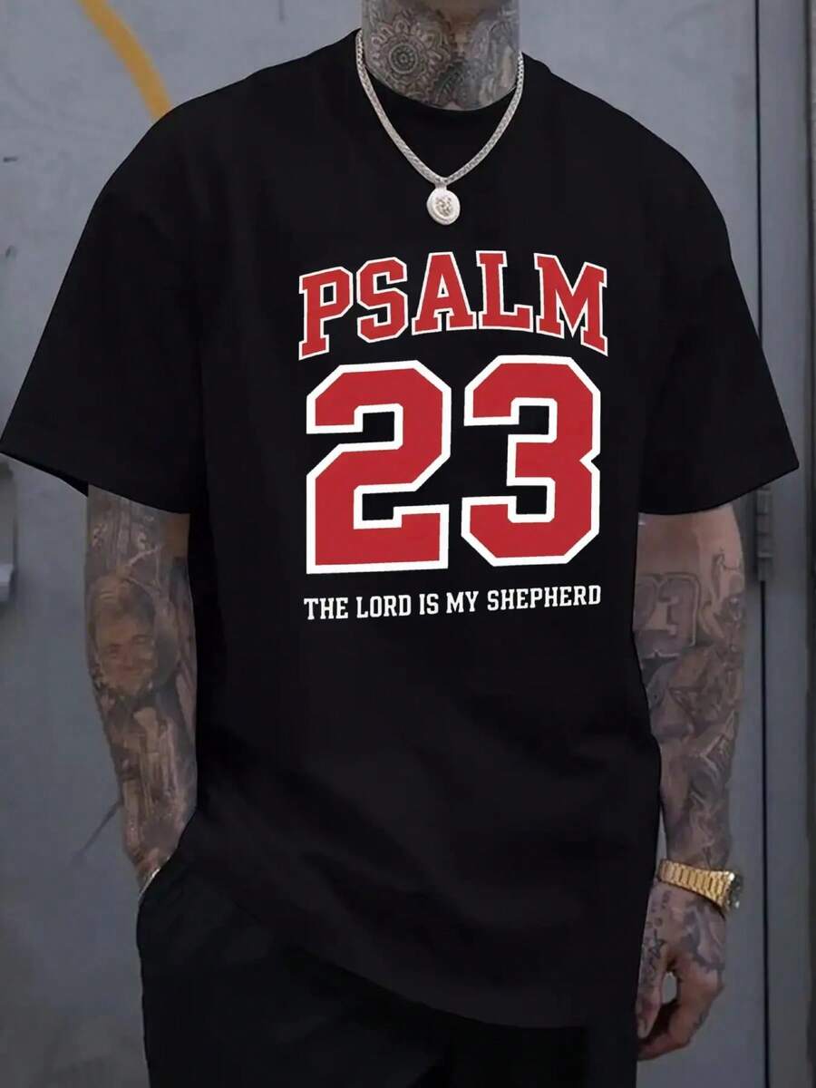 

Manfinity Dauomo Unisex Summer Casual Letter Print Short-Sleeve T-Shirt M