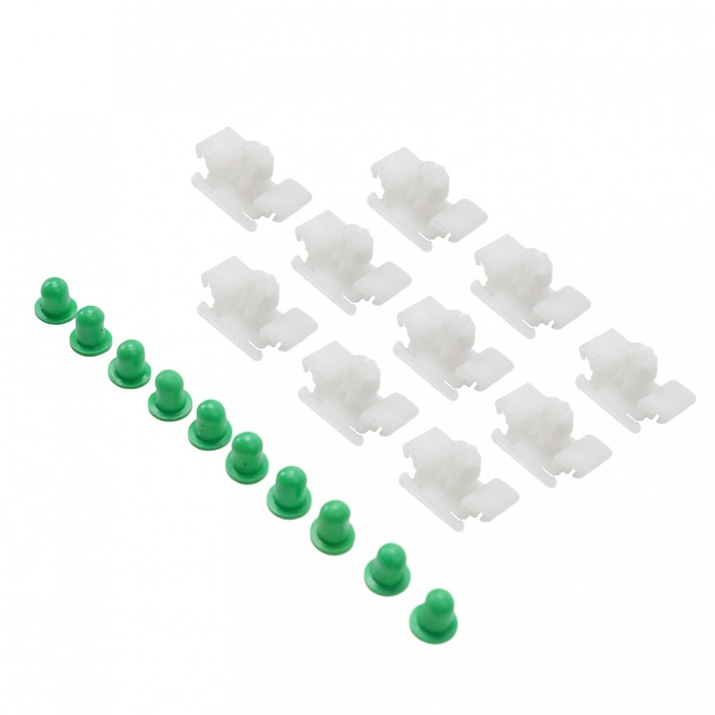 Plastic Clips Side Moulding White 10 Pcs 51132251394 Bumpstrip