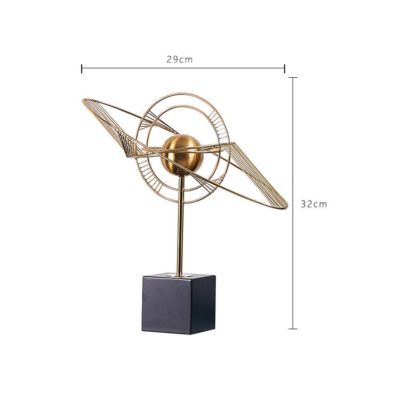 Marble Base Metal Globe Ornaments Crafts Home Livingroom Table Furnishing Decoration Store Office Study Desk Accessories Items