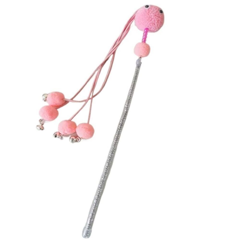 

Колокольчик Фея Кошка Палка для верховой езды Товары для животных Котенок Удочка Палочка Милые кошки Дразнящая палочка розовый