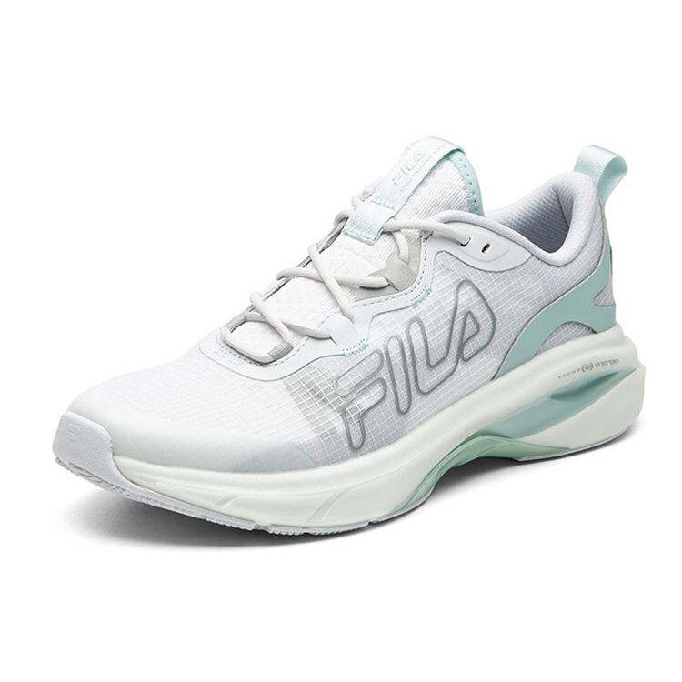 Fila Athletics Comfortable Versatile Fabric Synthetic Leather Low-Top Training Running Shoes Women Sneaker Gray White A12W112203FBB