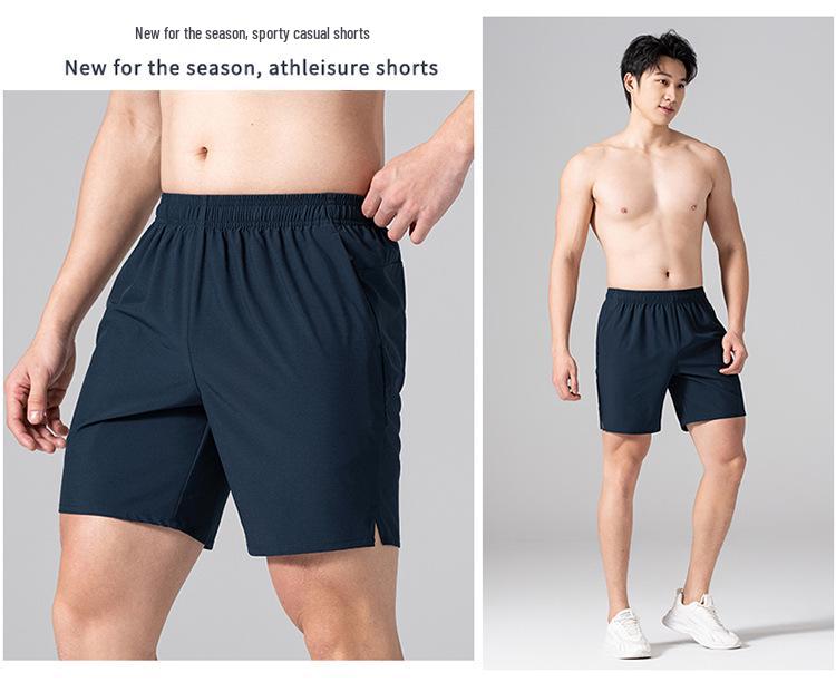 Men's Quick-Dry Lightweight Running Shorts - Breathable, Moisture-Wicking, Loose Fit for Summer