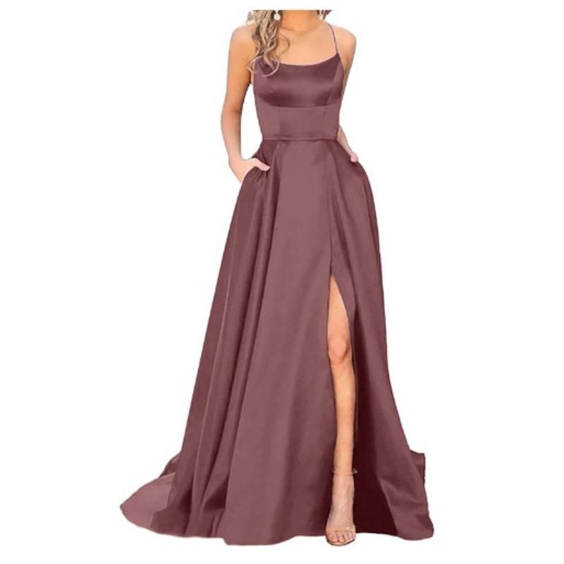 

Bridesmaid Dress Long Dress Skinny Shoulder Girlfriend Fashion Bridesmaid Dress S янтарь