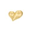 Exaggerated Asymmetrical Smooth Peach Heart Brooch Personalized Corsage Heart-Shaped Suit Clothing Pin Decoration
