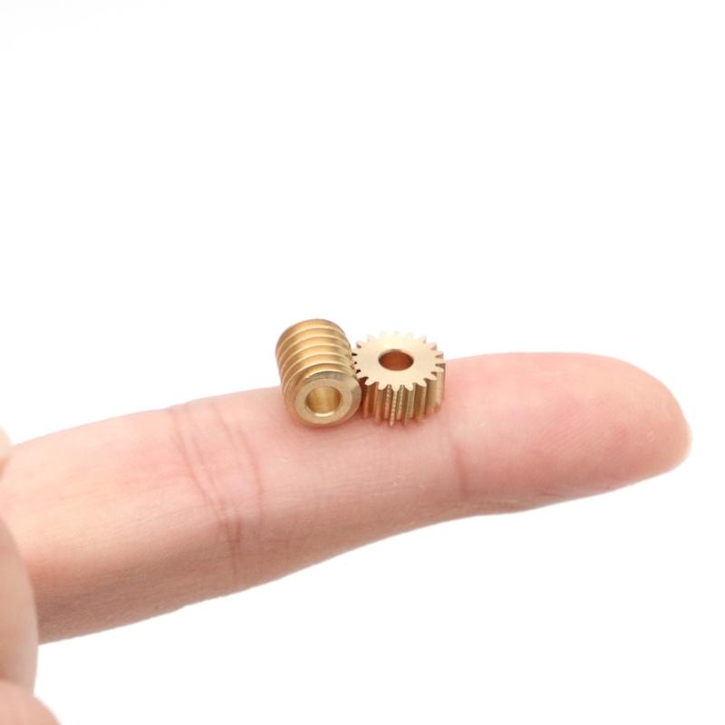 3mm Robot Chassis Worm Gear M0.4 1/20 Axis Center 6.98mm For Small instruments Transmission Educational Toy