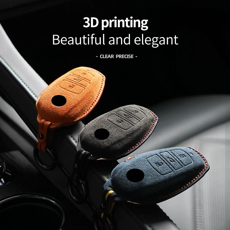 High-Quality Car Key Case Cover Holder Key Shell Buckle For Vw Volkswagen 2010 - 2014 Touareg 3 Button Keychain