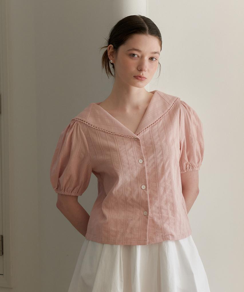 YUPPE Moon Lace Shirt_Pink