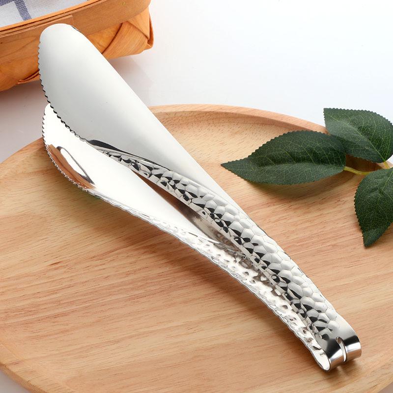 Stainless Steel BBQ & Baking Tongs for Meat, Cake, and Bread