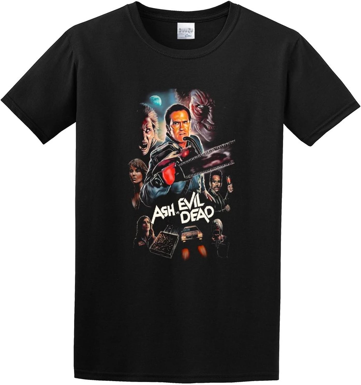 Adult T Shirts Ash Vs Evil Dead Movie Black XXL