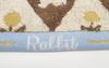 Marushin Karel Capek Tea Shop Hand 34 x 36 White Rabbit Product 3705016300 Towel, cm, Check, 100% Cotton, No-Twist Yarn, Number