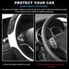 Car Steering Wheel Cover, 15 Inches Non-Slip Leather Car Steering Wheel Protector, Universal Steering Wheel Soft Cover Mats For Car Truck SUV,