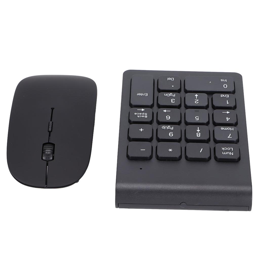Number Pad Plug and Play 2.4GHz Wireless Technology 1200 DPI Sensitive Durable Number Pad Mouse Combo for Home Office