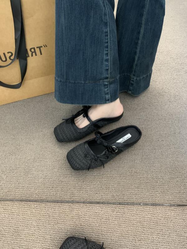 Fashion Shoes Ladies' Slippers Cover Toe Luxury Slides Butterfly-Knot Designer Butterfly-knot Slippers Casual Cover Toe Shoes Woman 2025