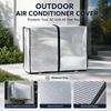 Aluminum Foil Reflective Fabric Air Conditioner Cover AC Unit Cover  All-Season Use