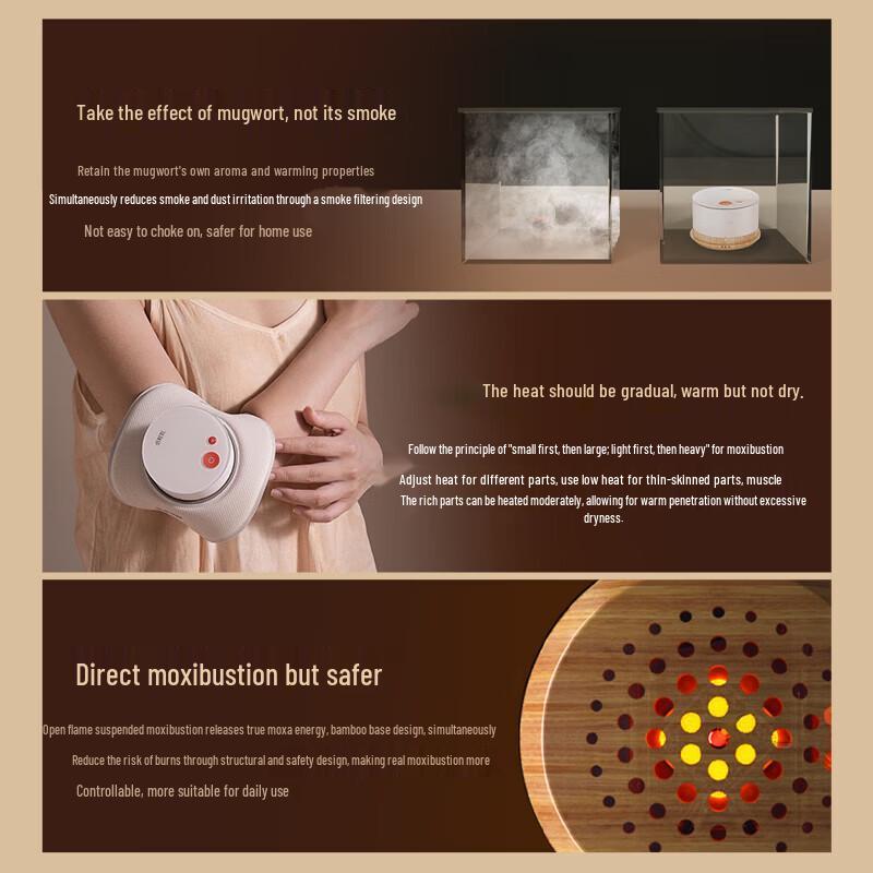 Breo Ginger Xiaozhu A2 Smokeless Portable Electronic Moxibustion Device CN plug (adapter included)