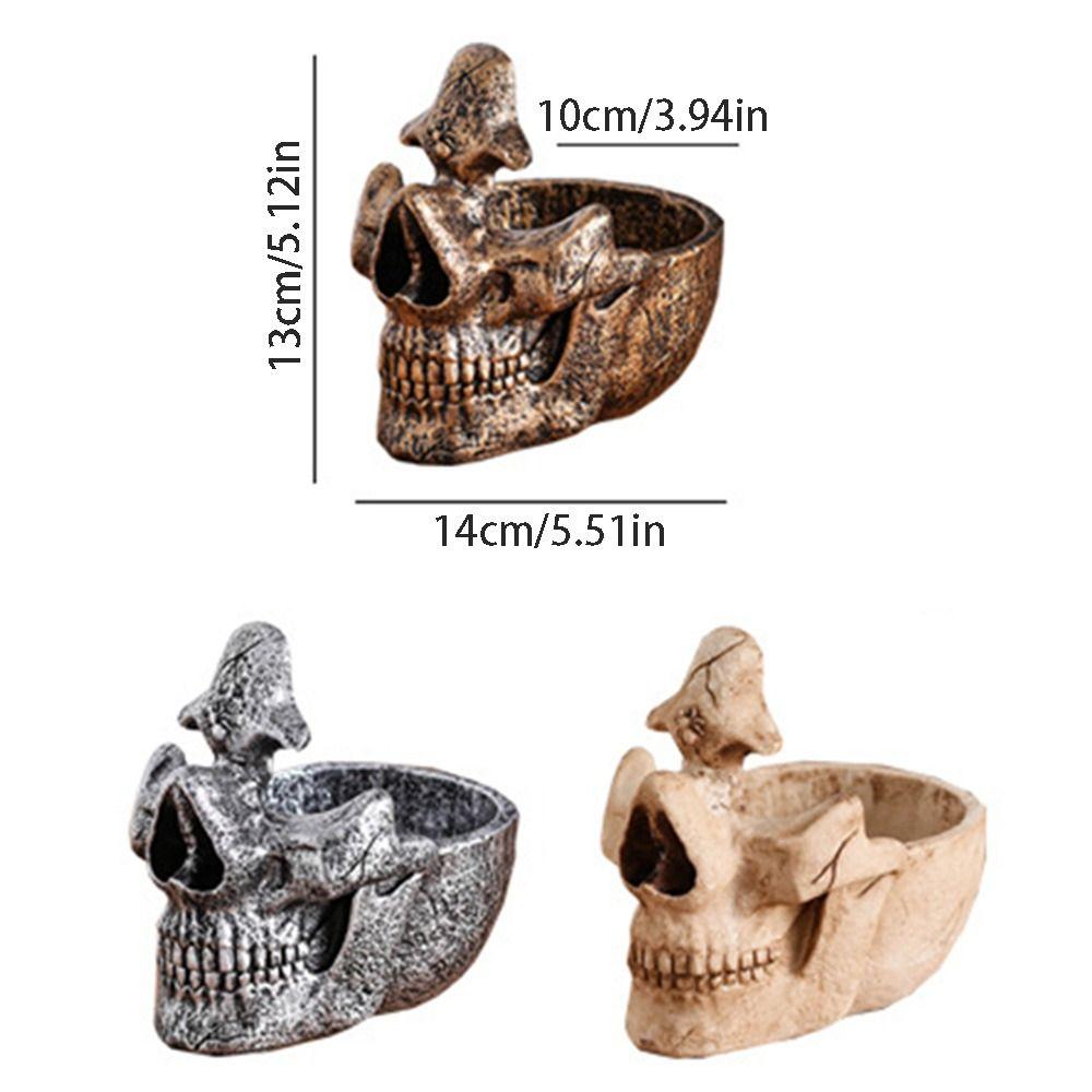 Anti-slip Skull Glasses Holder Creative Skull Resin Sculpture Glasses Display Stand  Living Room