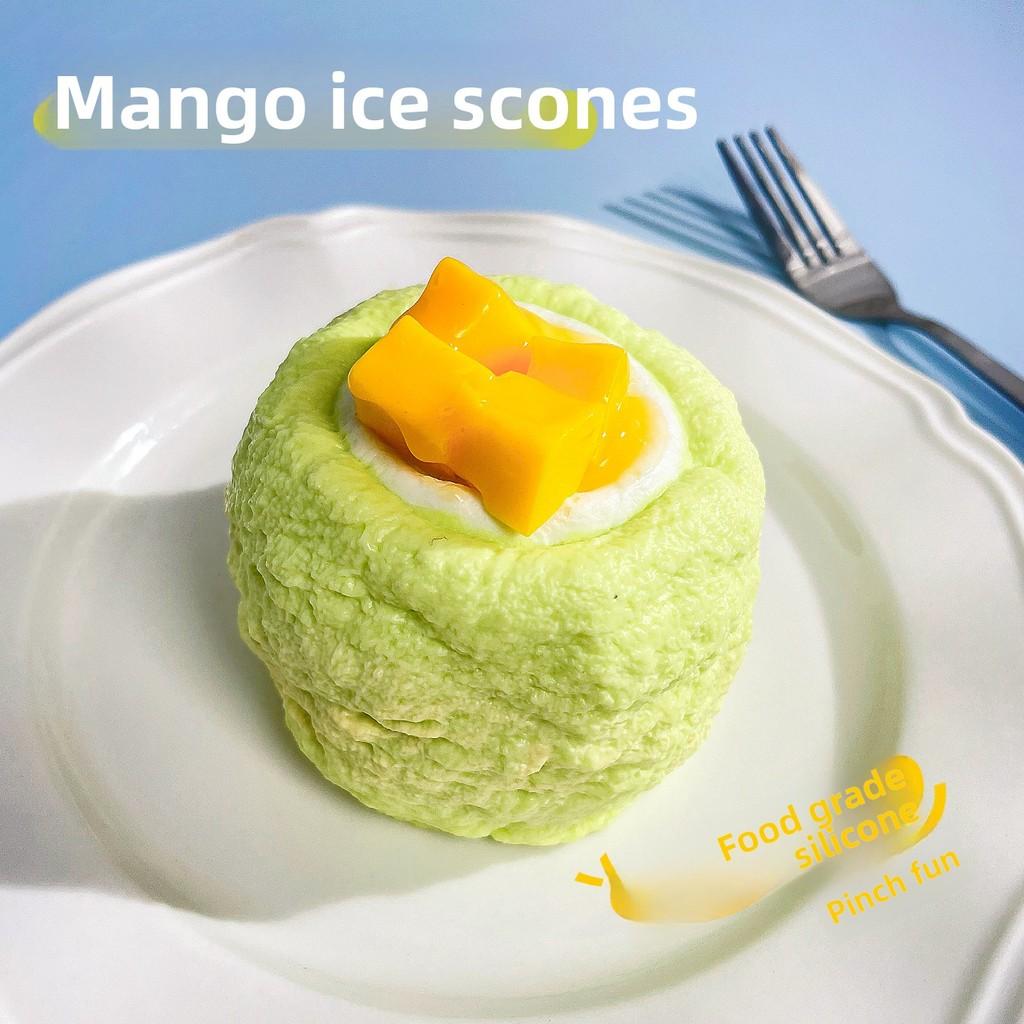 Mango Scone Food Grade Silicone Stress Relief Toy For Kids And Adults