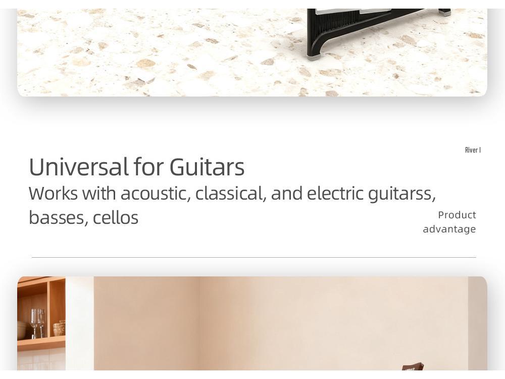 Universeller faltbarer Gitarrenständer für Akustik-, E- und Klassikgitarren