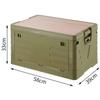 Double-Layered Picnic Storage Box, Folding Design for Outdoor Use with Multi-Functional Organizer