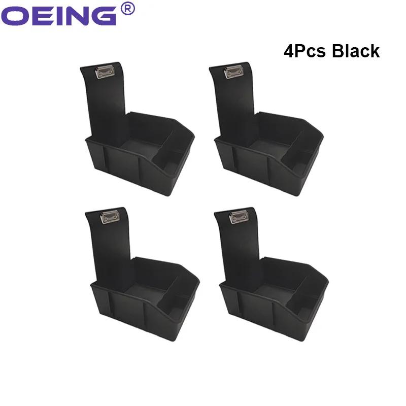 4Pcs Dental Turnover Storage Box Colourful Lab Work Tray Divided Teeth Model Tray With Metal Clip Dentistry Tools