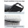 Black Stroller Sun Shade Universal Awning Sun Visor Canopy Cover Baby Windproof Umbrella Sunscreen Cover Stroller Accessories