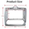9" 2 Din Car Radio Fascia Panel Dash Mounting Frame For Ford Focus 2 MK2 2004 - 2011 Mounting Installation Trim Kit Frame Bezel