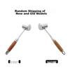BJ 304 Stainless Steel Double-Sided Meat Tenderizer, Steak Mallet, Meat Hammer, Rosewood Meat Tenderizer, Meat Tenderizing Hammer