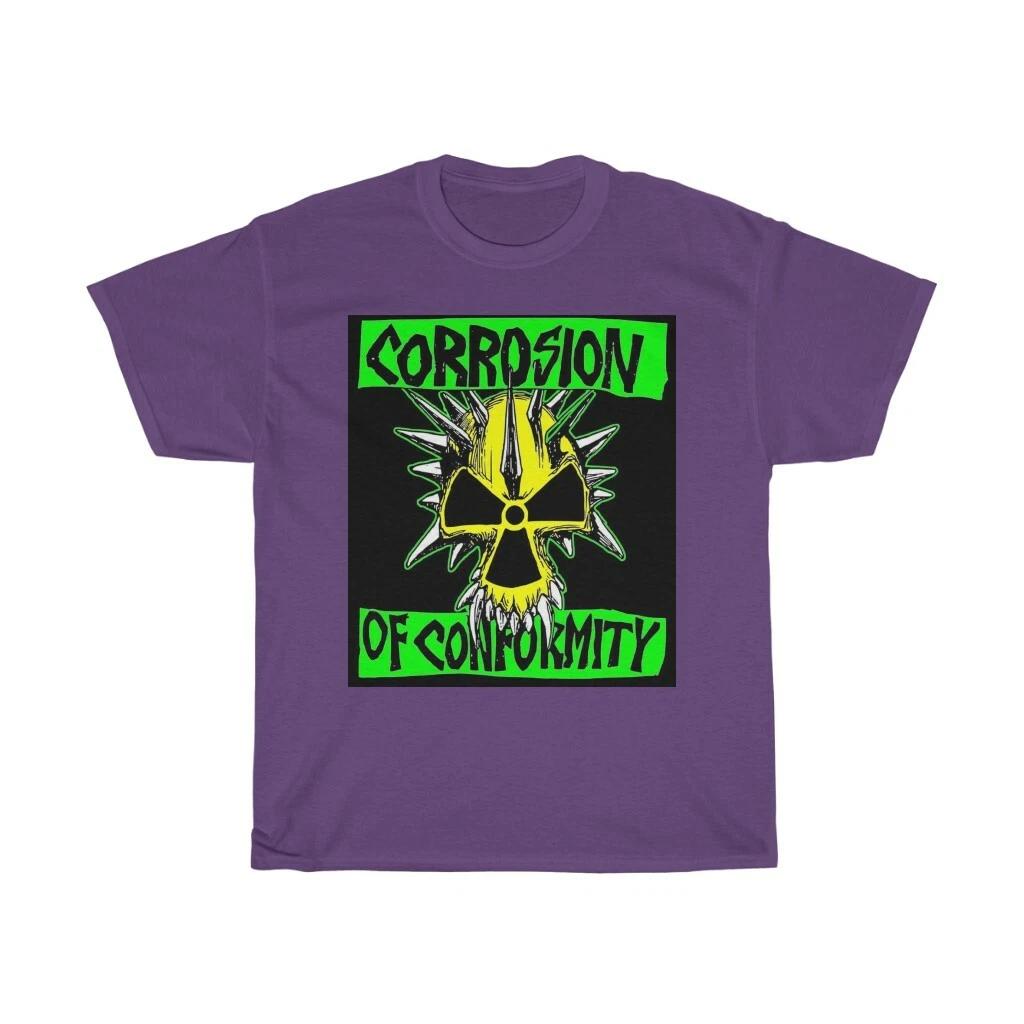 

Футболка с коротким рукавом Corrosion Of Conformity зеленая с желтым на фиолетовом L