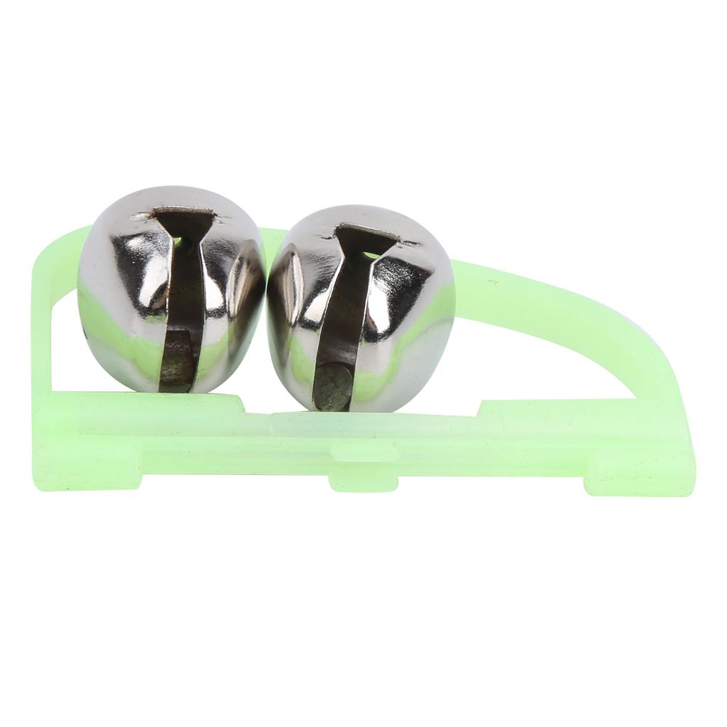 30pcs Night Fishing Rod Bite Alarm Luminous Twin Bells Fish Bait Alert Bow Shape