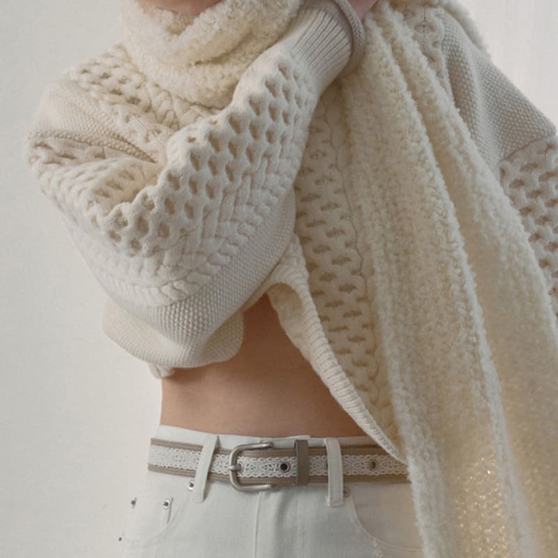 

UNDERCONTROL STUDIO LACE belt/ EYELET / D BEIGE FREE