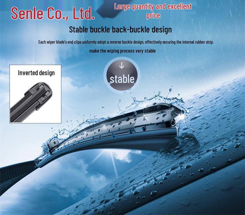 Frameless Multi-functional Wiper Blades for BYD G5 - Double Layer, Universal Fit